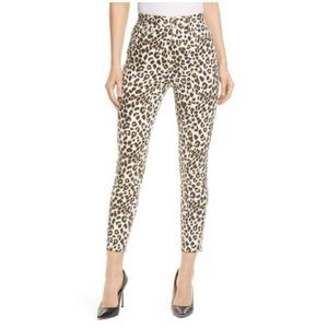 FRAME Ali Leopard Print High-Rise Skinny Jeans